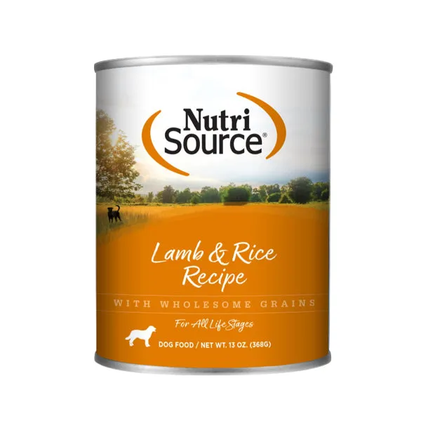 Nutrisource Lamb & Rice Canned Dog Food