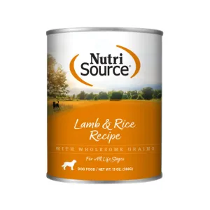 Nutrisource Lamb & Rice Canned Dog Food