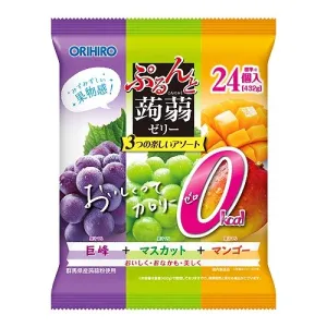 Orihiro 0 Calorie Bite Sized Fruit Konjac Jelly Assortment 432g