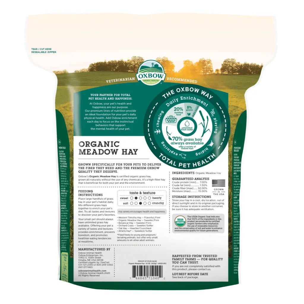 Oxbow Animal Health Organic Meadow Hay