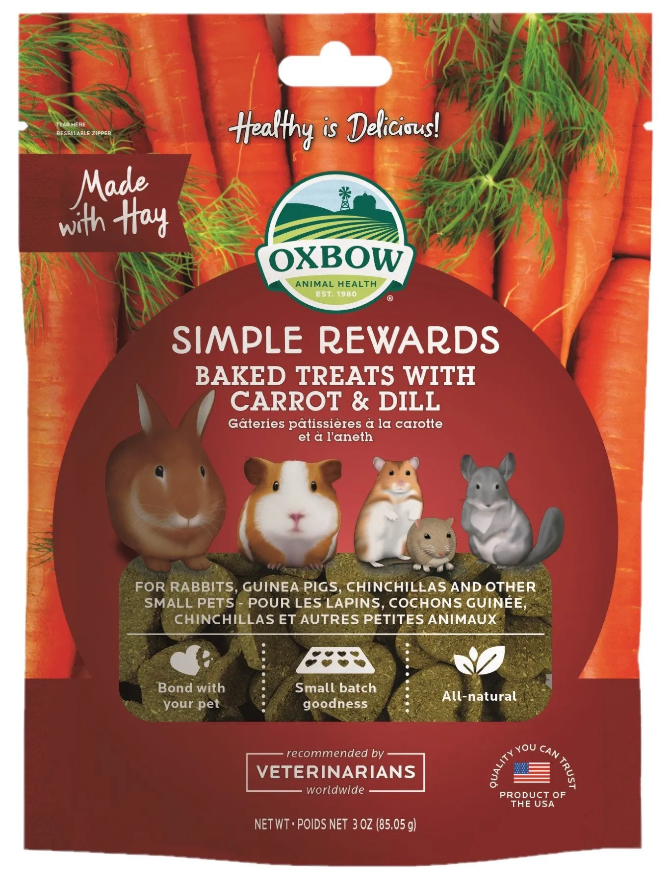 Oxbow Simple Rewards Carrot & Dill 85g