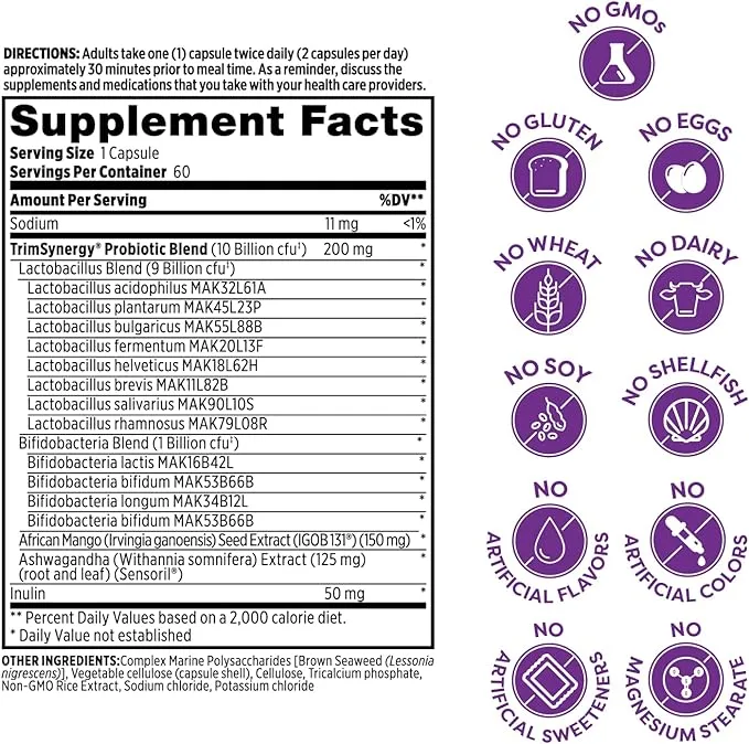 Probulin Probiotic TrimSynergy Capsules 60ct