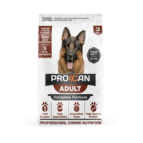 PROCAN Adult Dog Food - 3kg & 15kg - Best For Your Dogs