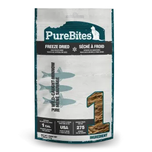 PureBites Freeze-Dried Cat Treats, Minnows Recipe,1.09-oz Bag