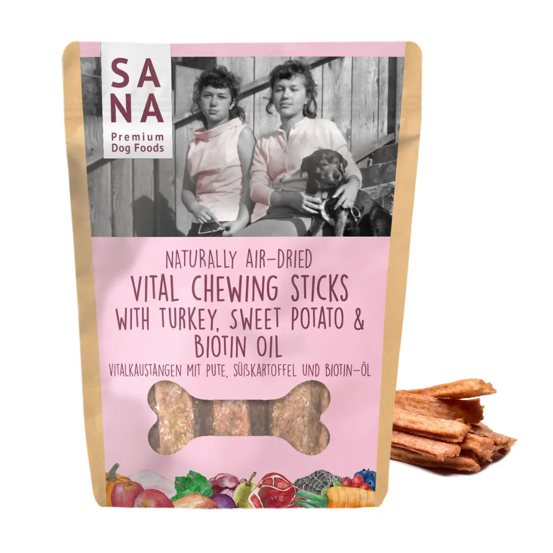 Sana Vital Chewing Sticks with Turkey, Biotin & Linseed Oil