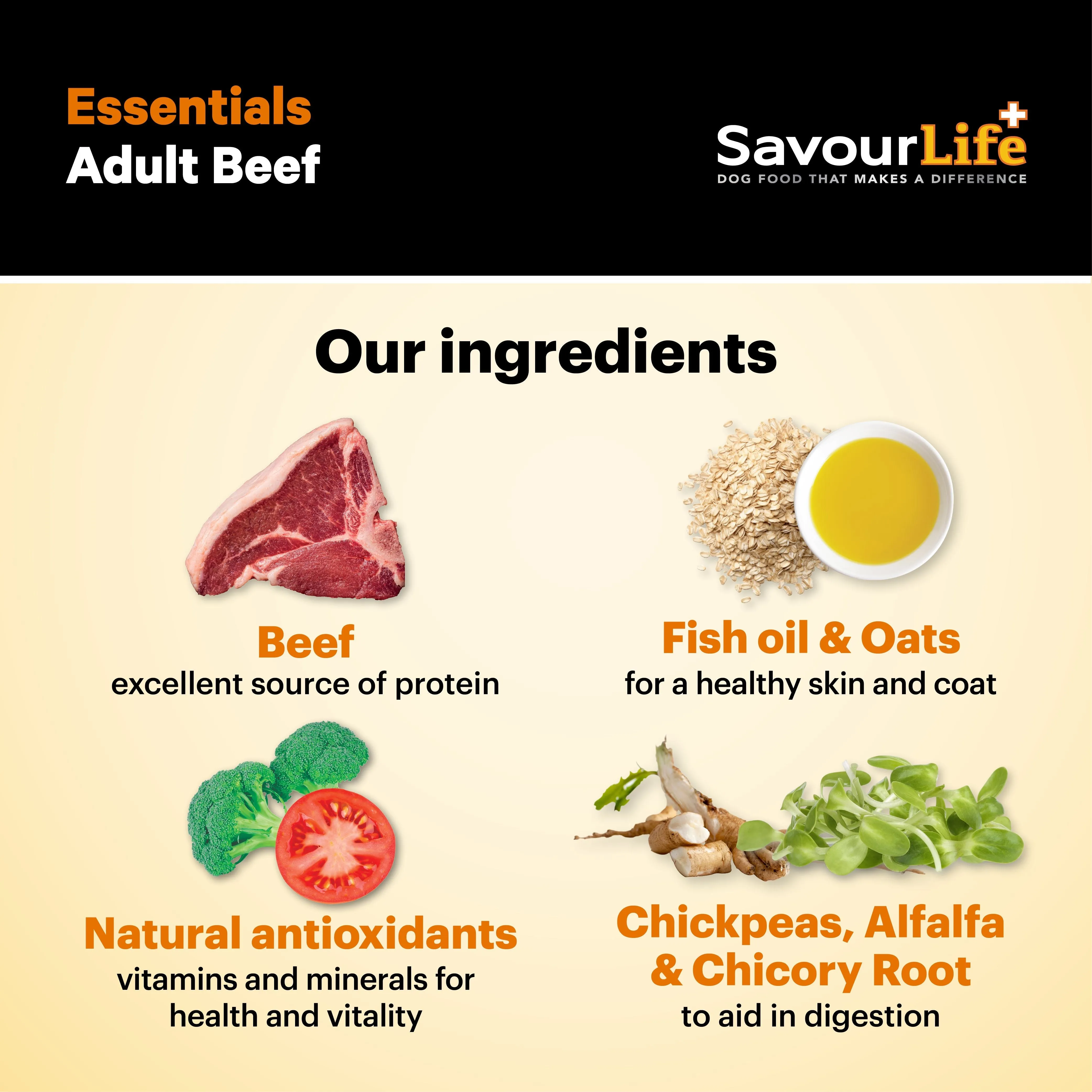 Savourlife Essentials Dry Dog Food Beef with Veggies & Brown Rice 3kg^^^