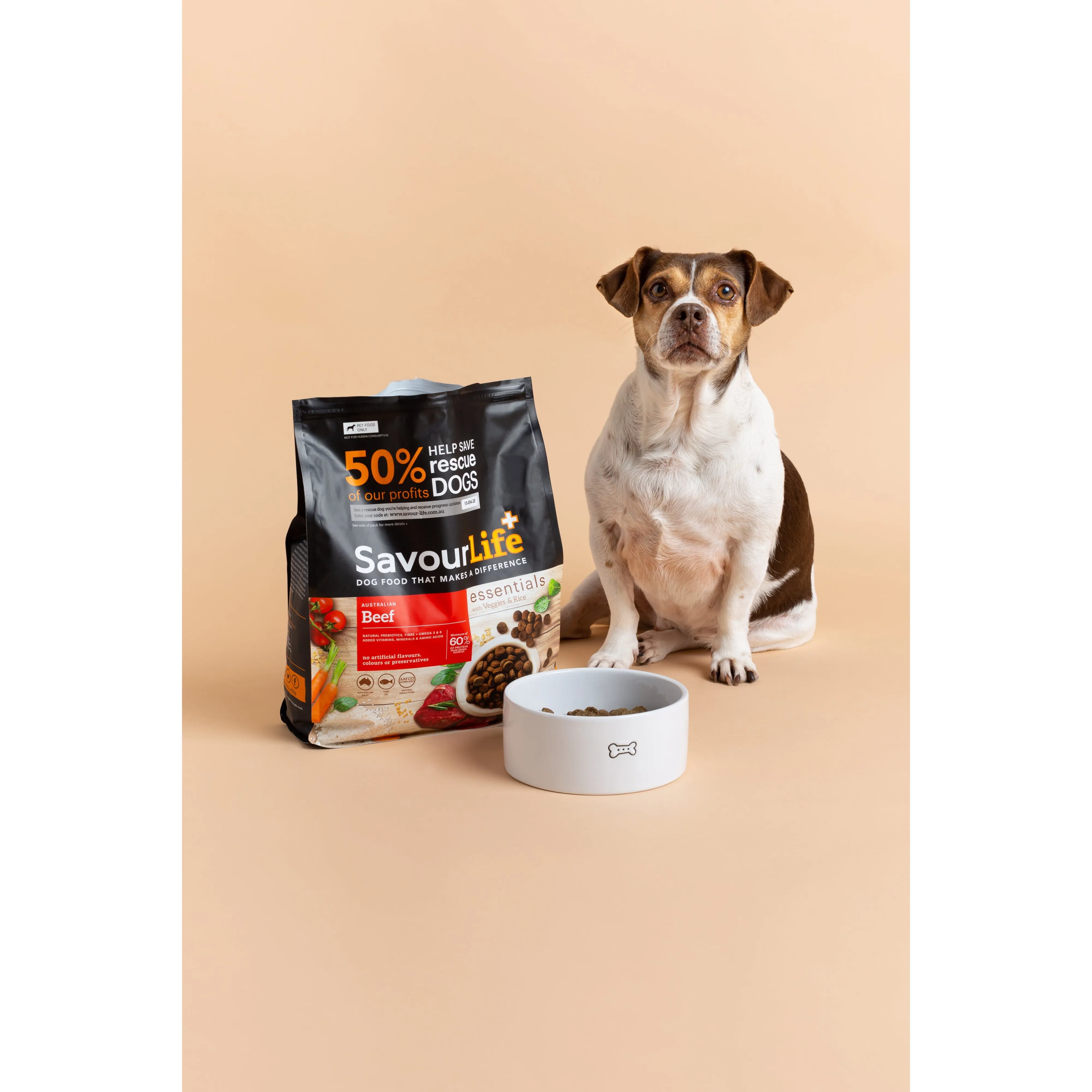 Savourlife Essentials Dry Dog Food Beef with Veggies & Brown Rice 3kg^^^