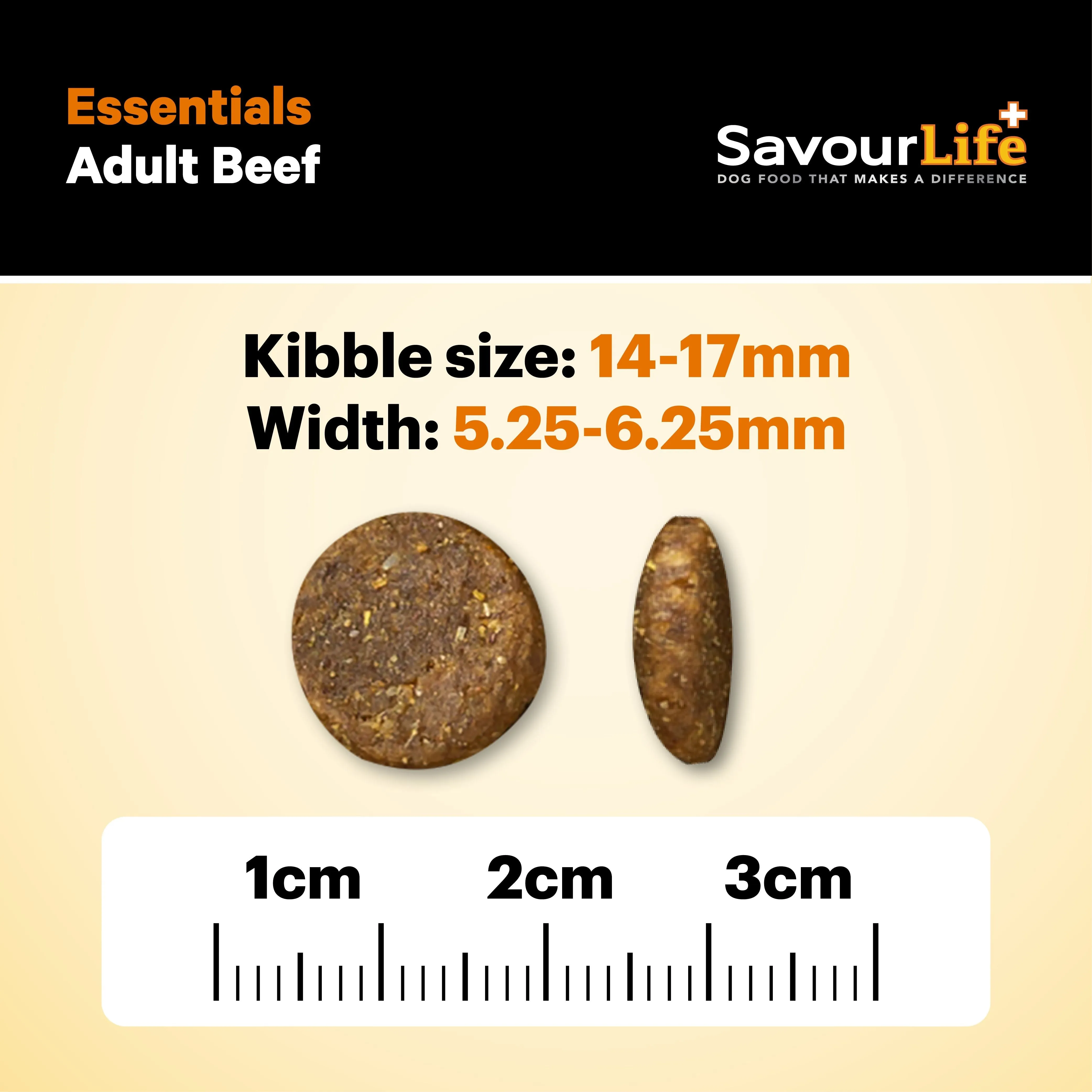 Savourlife Essentials Dry Dog Food Beef with Veggies & Brown Rice 3kg^^^