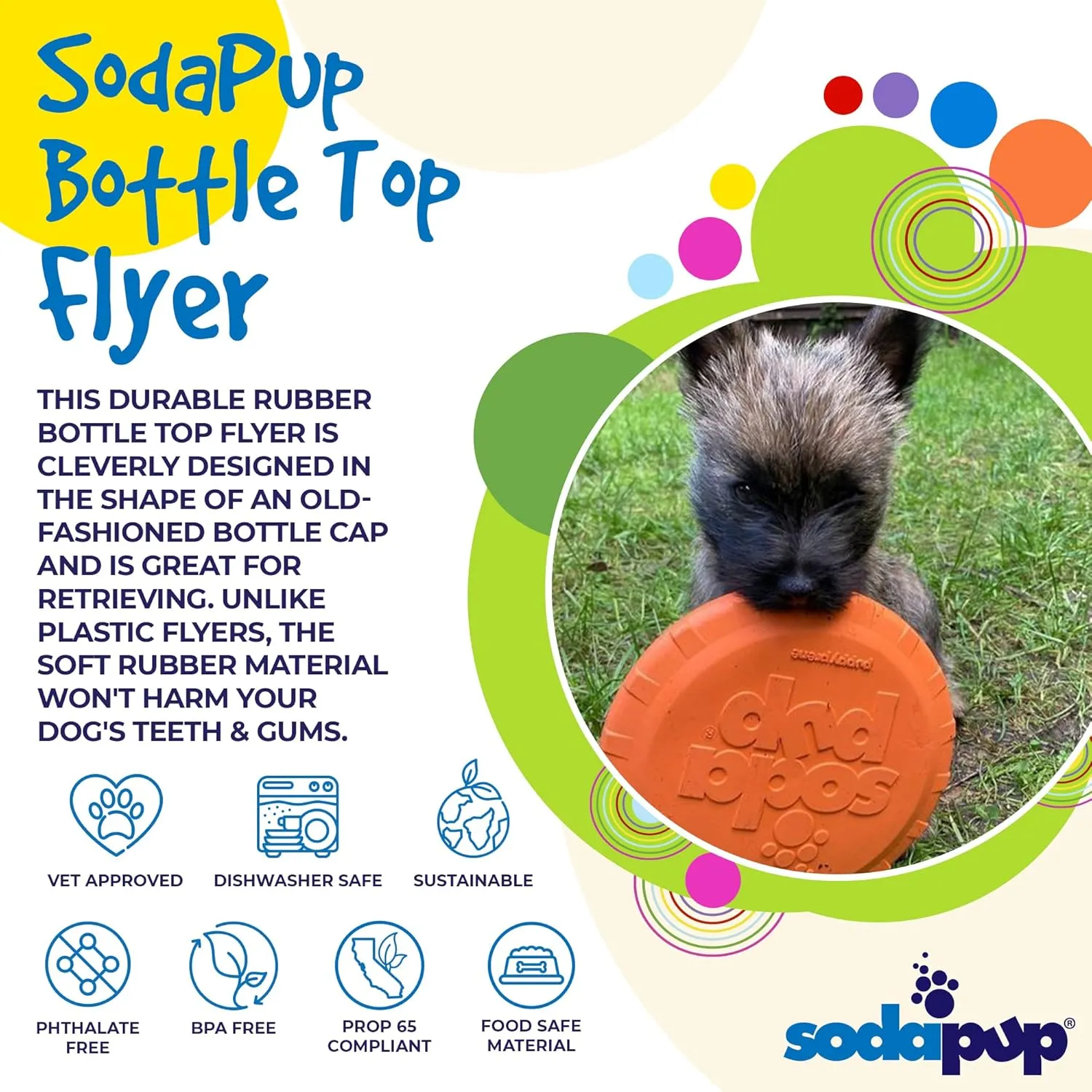 Soda Pup Bottle Top Flyer - Orange Squeeze