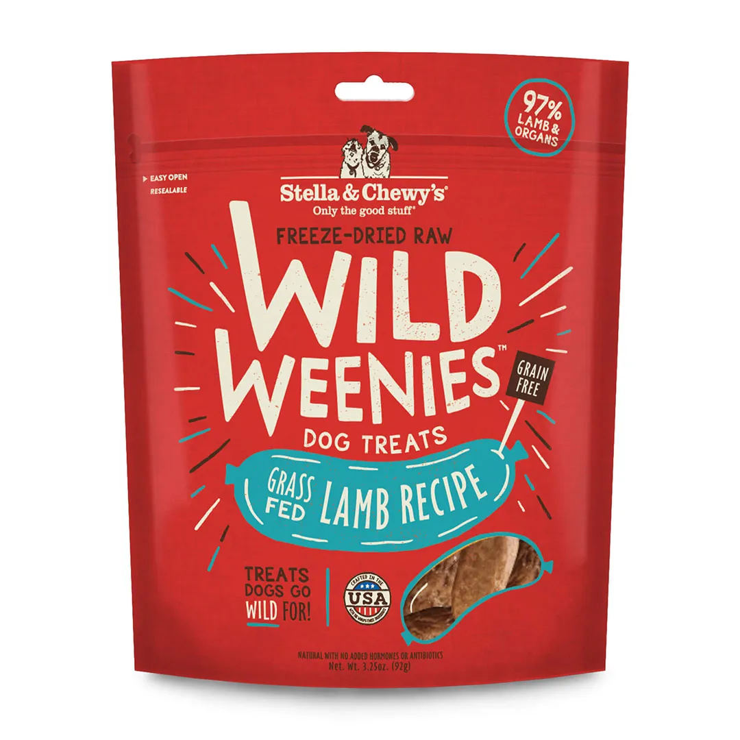 Stella and Chewy's Freeze Dried Raw Wild Weenies - Grass Fed Lamb