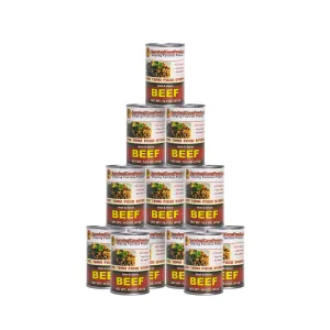 Survival Cave Beef 12 - 14.5 oz Can - Ready to Eat Canned Meat - Full Case