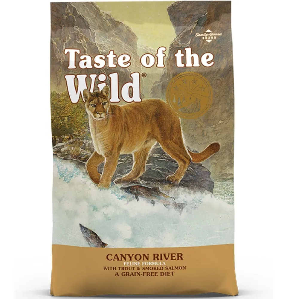 Taste of the Wild Canyon River Feline Recipe with Trout & Smoked Salmon Cat Dry Food | Grain Free Formula