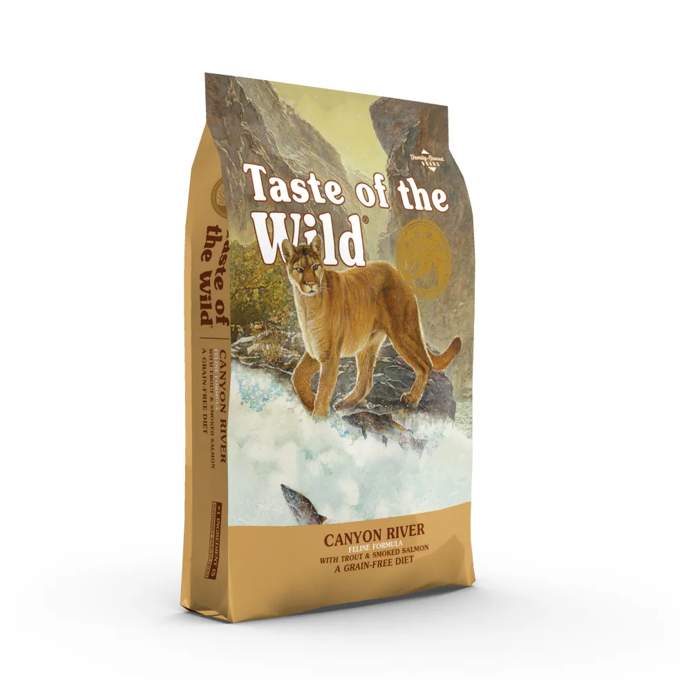 Taste of the Wild Canyon River Feline Recipe with Trout & Smoked Salmon Cat Dry Food | Grain Free Formula