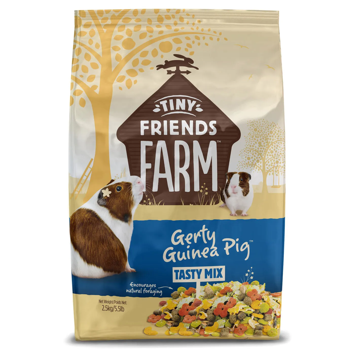 Tiny Friends Farm Gerty Guinea Pig Tasty Mix 2.5kg