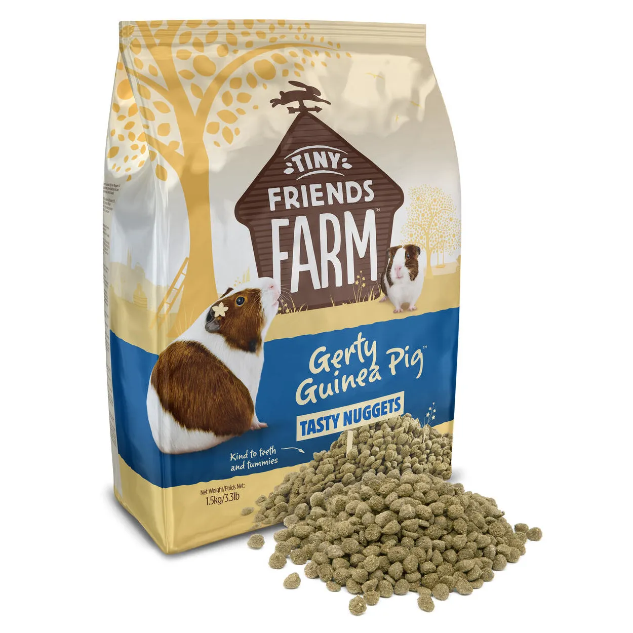 Tiny Friends Farm Gerty Guinea Pig Tasty Nuggets 1.5kg