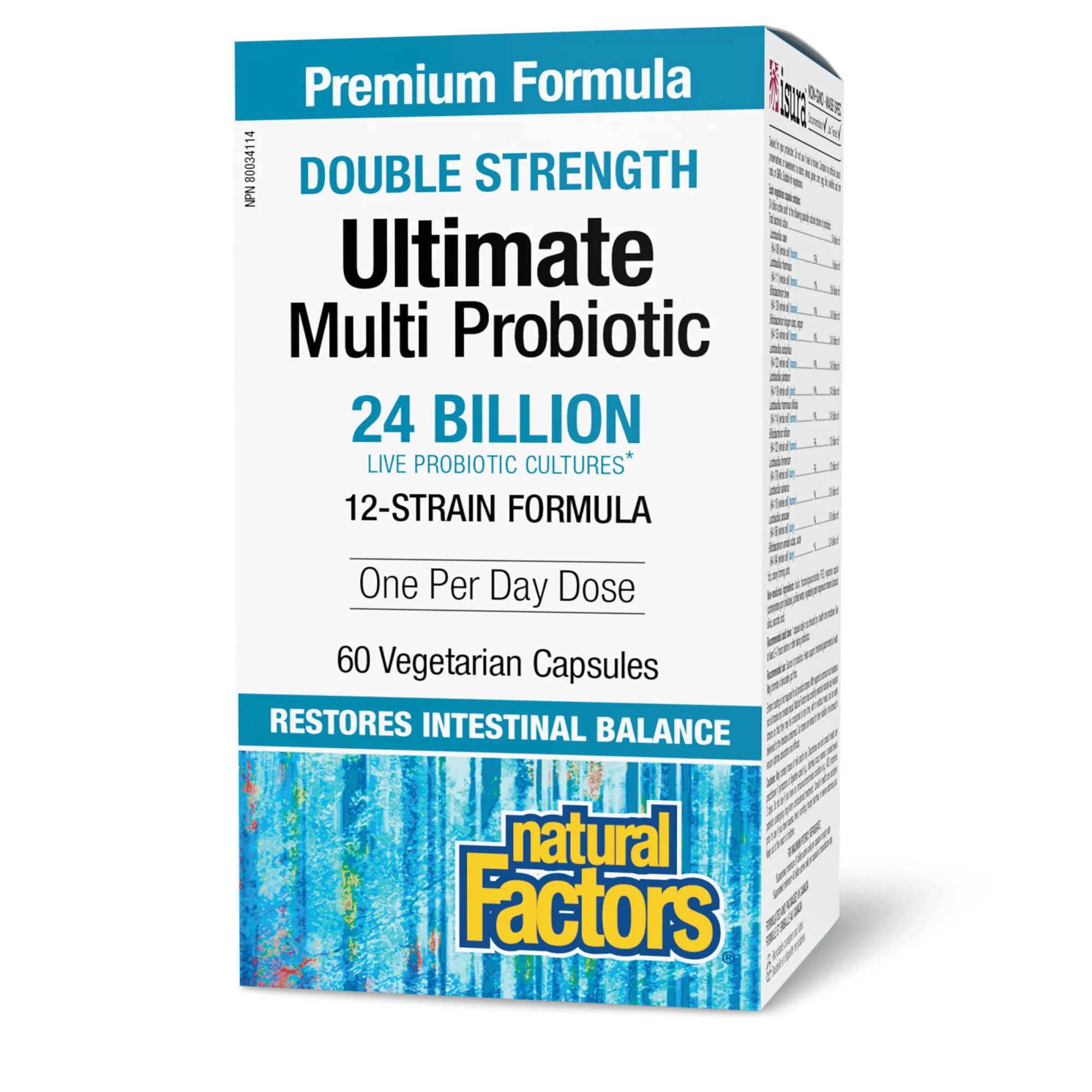 Ultimate Multi Probiotic Double Strength 24 Billion Live Probiotic Cultures