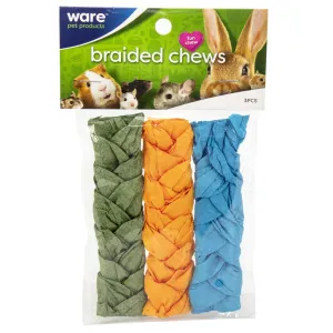 Ware Braided Chews for Small Animals, Large, 3-count