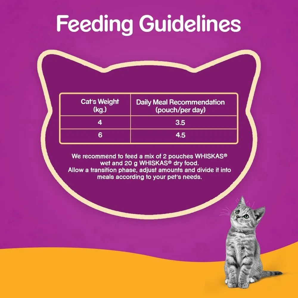 Whiskas | Wet Cat Food | Mega Pack Mixed Menu In Jelly - 40 x 85g