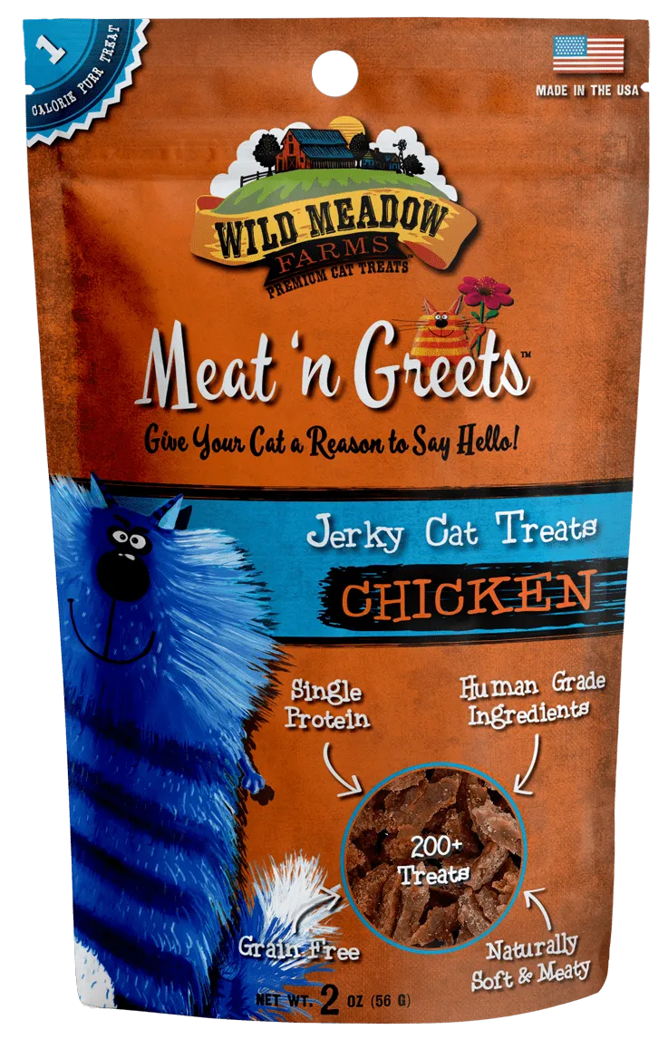 Wild Meadow Farms Chicken Meat'N Greets Treats for Cats