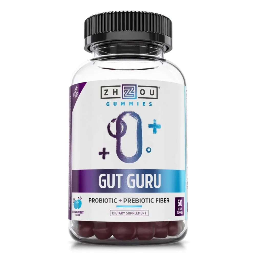 ZHOU Gut Guru Probiotic Gummies 60ct