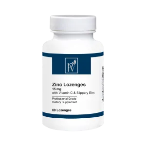 Zinc lozenges 15mg with Vitamin C and Slippery Elm